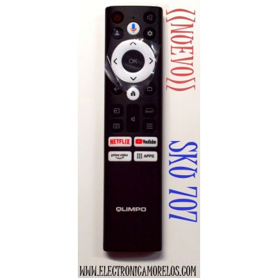 CONTROL ORIGINAL NUEVO PARA TV OLIMPO / GOOGLE TV / ANDROID TV / CON COMANDO DE VOZ / NUMERO DE PARTE 06-B86N23-LX001 / YB06B86N23LX001 / 20231221YB B1 / BS1-1 / R03-LR03